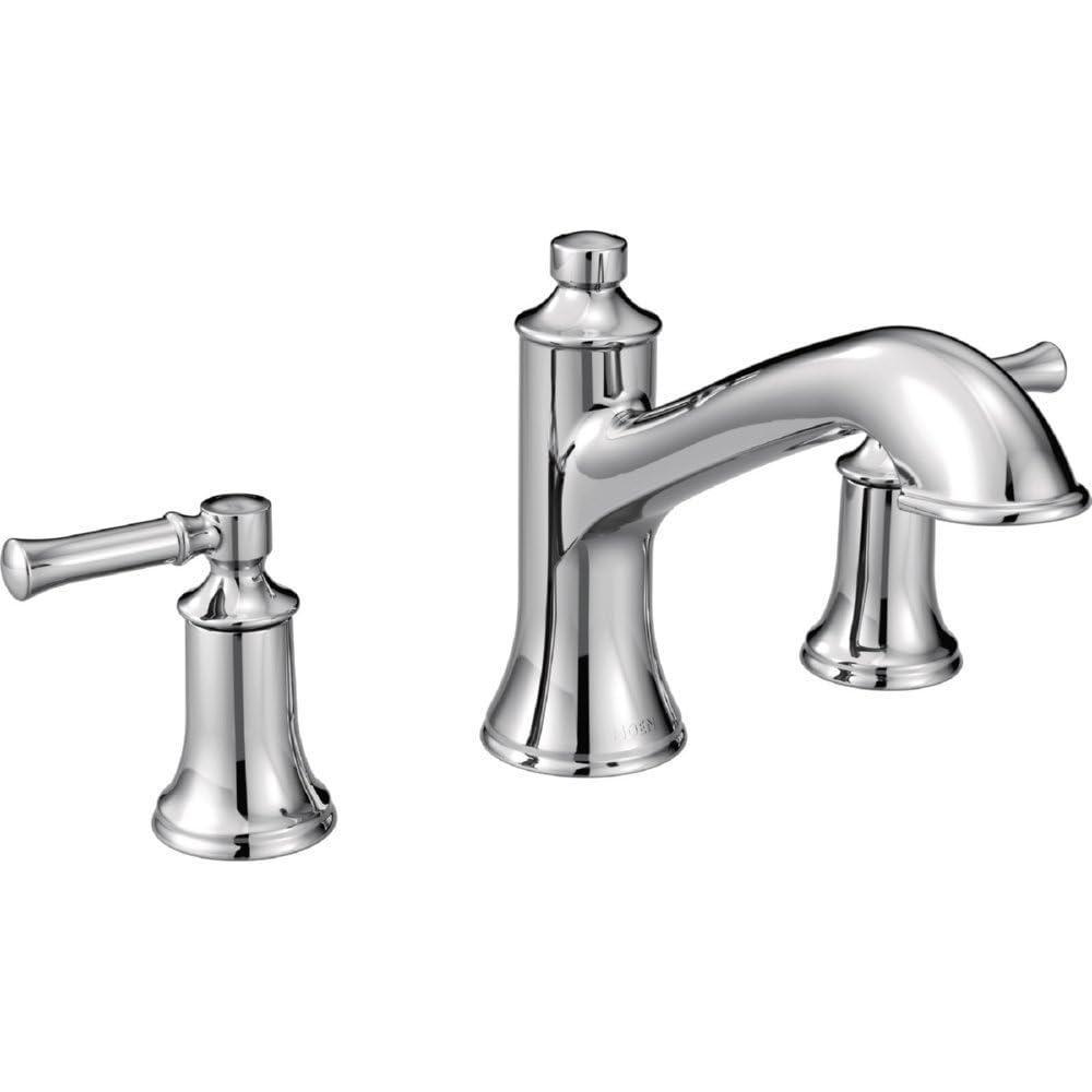image:imageMoen T683 Dartmoor TwoHandle High Arc Roman Tub Faucet ChromeChrome