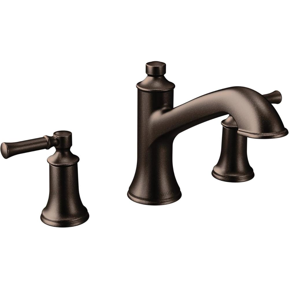 image:imageMoen T683 Dartmoor TwoHandle High Arc Roman Tub Faucet ChromeOil Rubbed Bronze