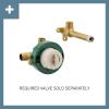 Colinet Chrome Single Handle Wall Mount Tub Filler High Flow Tub Faucet with 10″ Spout Reach, WTS44501