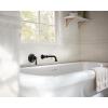 Colinet Matte Black Single Handle Wall Mount Tub Filler High Flow Tub Faucet with 10″ Spout Reach, WTS44501BL