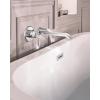 Doux Chrome Single Handle Wall Mount Tub Filler High Flow Tub Faucet with 10″ Spout Reach, WTS981