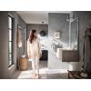 Glyde Chrome Single Handle Wall Mount Tub Filler High Flow Tub Faucet with 10″ Spout Reach, WT371