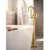 Moen 615BL Cia One Handle Freestanding Floor Mount Tub Filler with Hand Shower, Matte Black(Brushed Nickel)