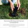 Moen 8-Zone Smart Sprinkler Controller, Wi-Fi Connectible Smart Irrigation System with Automatic Water Timer, WICNT008G1USA with 8 Moen Smart Wireless Soil Sensors