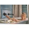 Moen Belfield Chrome Single Handle Wall Mount Tub Filler High Flow Tub Faucet with 10″ Spout Reach, WT9021BL