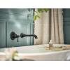 Moen Belfield Chrome Single Handle Wall Mount Tub Filler High Flow Tub Faucet with 10″ Spout Reach, WT9021BL