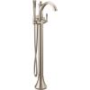 Moen Brushed Nickel Wynford One-Handle Freestanding Floor Mount Tub Filler with Handshower, Includes Interchangeable Handle, 655BN(Brushed Nickel)
