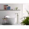 Moen Brushed Nickel Wynford One-Handle Freestanding Floor Mount Tub Filler with Handshower, Includes Interchangeable Handle, 655BN(Chrome)