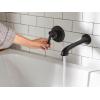 Moen Dartmoor Matte Black Single Handle Wall Mount Tub Filler High Flow Tub Faucet with 10″ Spout Reach, WT681BL