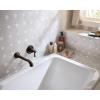 Moen Dartmoor Oil Rubbed Bronze Single Handle Wall Mount Tub Filler High Flow Tub Faucet with 10″ Spout Reach, WT681ORB(Brushed Nickel)