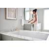 Moen Gibson Chrome Two-Handle Deck Mounted Modern Roman Tub Faucet, Valve Required, T961(Chrome)