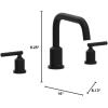 Moen Gibson Chrome Two-Handle Deck Mounted Modern Roman Tub Faucet, Valve Required, T961(Matte Black)