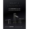 Moen Gibson Chrome Two-Handle Deck Mounted Modern Roman Tub Faucet, Valve Required, T961(Matte Black)