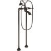 Moen S22110ORB Weymouth Two Handle Tub Filler with Lever-Handles and Handshower, Oil Rubbed Bronze
