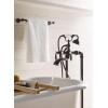Moen S22110ORB Weymouth Two Handle Tub Filler with Lever-Handles and Handshower, Oil Rubbed Bronze