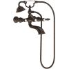 Moen S22110ORB Weymouth Two Handle Tub Filler with Lever-Handles and Handshower, Oil Rubbed Bronze