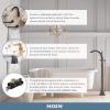 Moen S44507BN Colinet One-Handle Traditional Freestanding Floor Mount Tub Filler with Handshower, Brushed Nickel(Brushed Nickel)