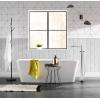 Moen S905 90 Degree One-Handle Freestanding Floor Mount Tub Filler with Handshower, Chrome(Brushed Nickel)
