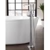 Moen S93005 Arris One-Handle Modern Freestanding Floor Mount Tub Filler with Handshower, Chrome(Chrome)