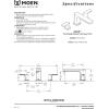 Moen T935 Rizon Two-Handle Deck Mount Modern Roman Tub Faucet Trim, Valve Required, Chrome(Matte Black)