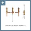 Moen TS21104 Weymouth Two-Handle Roman Tub Faucet Trim Kit with Handshower, Valve Required, Chrome(Brushed Gold)