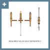 Moen TS983BL Doux Two-Handle High Arc Deck-Mount Roman Tub Faucet Trim with Handshower, Valve Required, Matte Black(Chrome)