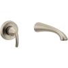 Glyde Brushed Nickel Single Handle Wall Mount Tub Filler High Flow Tub Faucet with 10″ Spout Reach, WT371BN(Oil Rubbed Bronze)