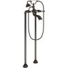 Moen S22110ORB Weymouth Two Handle Tub Filler with Lever-Handles and Handshower, Oil Rubbed Bronze