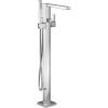 Moen S905 90 Degree One-Handle Freestanding Floor Mount Tub Filler with Handshower, Chrome(Chrome)