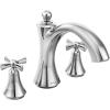 Moen T657 Wynford Two-Handle Non Diverter Roman Tub Faucet, Chrome(Chrome)