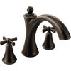 Moen T657 Wynford Two-Handle Non Diverter Roman Tub Faucet, Chrome(Oil Rubbed Bronze)