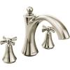 Moen T657 Wynford Two-Handle Non Diverter Roman Tub Faucet, Chrome(Polished Nickel)