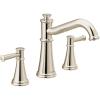 Moen T9023NL Belfield Two-Handle Deck Mounted Roman Tub Faucet, Valve Required, Polished Nickel(Polished Nickel)
