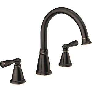 Moen 86924BRB Deck Mounted Roman Tub Faucet Trim from the Banbury Collection, Mediterranean Bronze