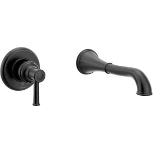 Moen Belfield Chrome Single Handle Wall Mount Tub Filler High Flow Tub Faucet with 10″ Spout Reach, WT9021BL