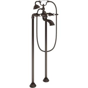 Moen S22110ORB Weymouth Two Handle Tub Filler with Lever-Handles and Handshower, Oil Rubbed Bronze