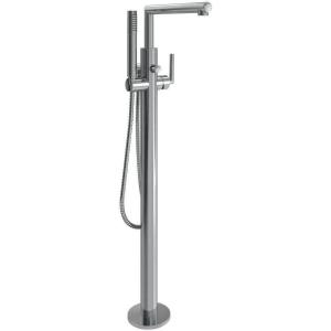 Moen S93005 Arris One-Handle Modern Freestanding Floor Mount Tub Filler with Handshower, Chrome(Chrome)