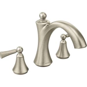 Moen T653ORB Wynford Two-Handle Non Diverter Roman Tub Faucet, Oil Rubbed Bronze(Brushed Nickel)