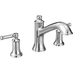 Moen T683 Dartmoor Two-Handle High Arc Roman Tub Faucet, Chrome(Chrome)