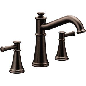 Moen T9023NL Belfield Two-Handle Deck Mounted Roman Tub Faucet, Valve Required, Polished Nickel(Oil Rubbed Bronze)