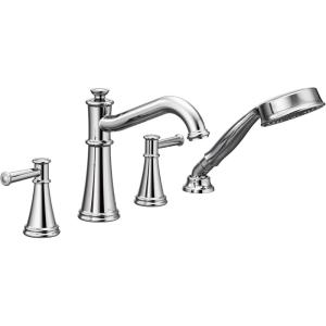 Moen T9024NL Belfield Roman Tub Faucet Trim Kit with Handshower, Polished Nickel(Chrome)