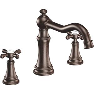 Moen Ts22101Bn Weymouth Two-Handle High Arc Roman Tub Faucet Trim only, Brushed Nickel(Oil Rubbed Bronze)