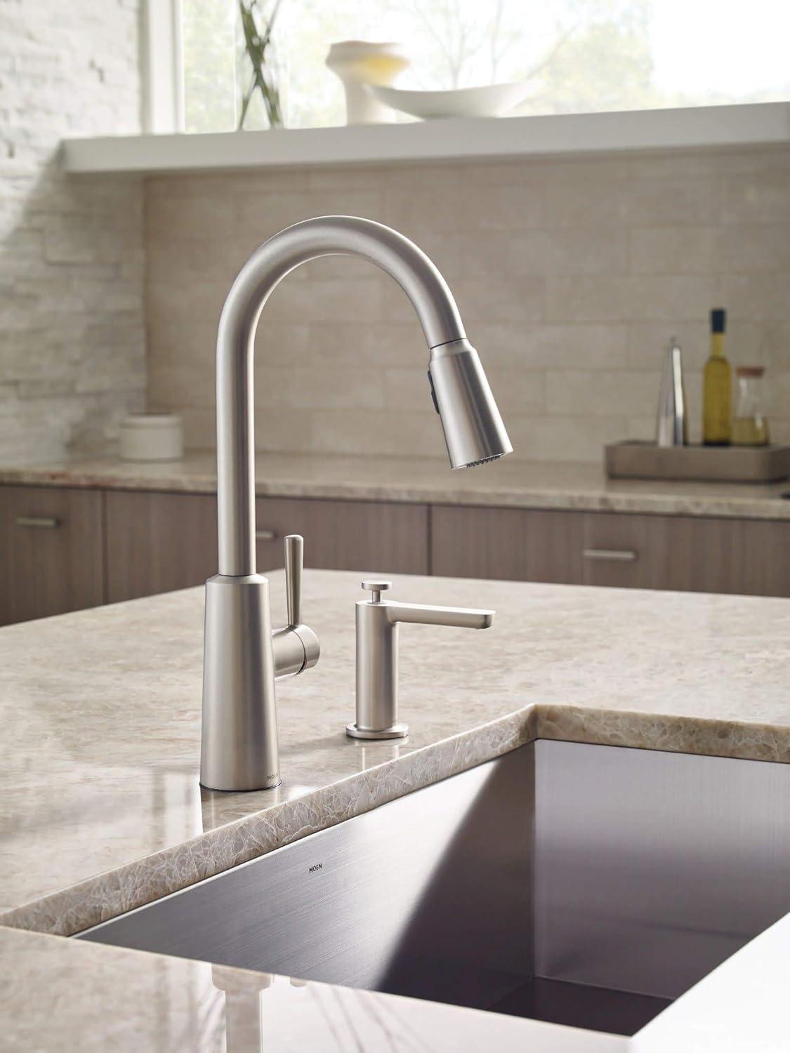 image:imageMoen G18180 Prep 18Gauge Steel Undermount Single Bowl Kitchen Sink 31Inch x 18Inch Stainless Steel