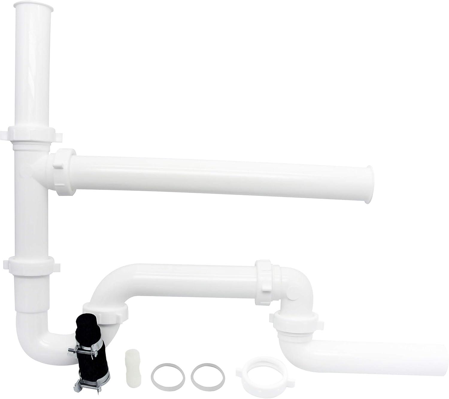 image:imageMoen GXP50C Prep Series PRO 12 HP Continuous Feed Garbage Disposal Power Cord Included amp PF WaterWorks PF0989 Garbage Disposal Installation Kit WhiteDisposal Garbage Disposal Installation Kit