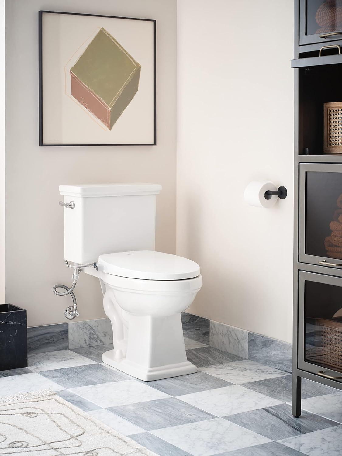 image:imageMoen Moen White 2Series Standard NonElectronic Bidet Seat for Elongated Seats EB500E