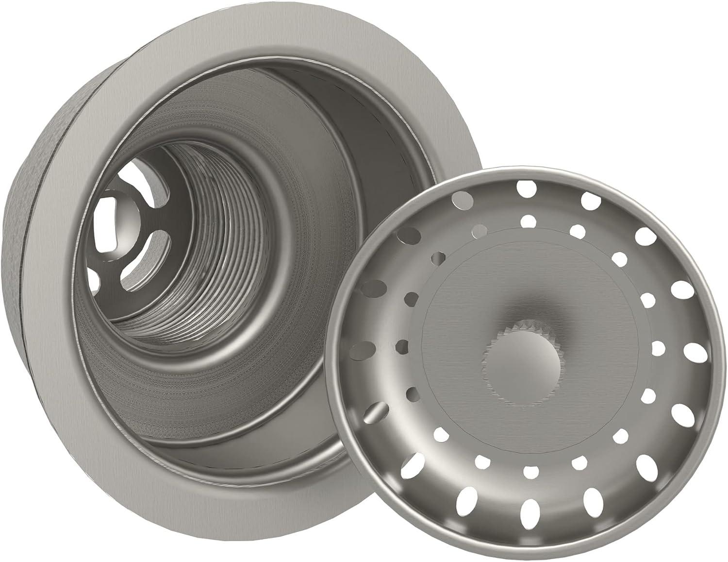 image:imageMoen Prep 18Gauge Stainless Steel Dual Mount 33 x 22 x 9 Double Bowl LowDivide Kitchen Sink with Bottom Grids Included GS182082BSingle Bowl