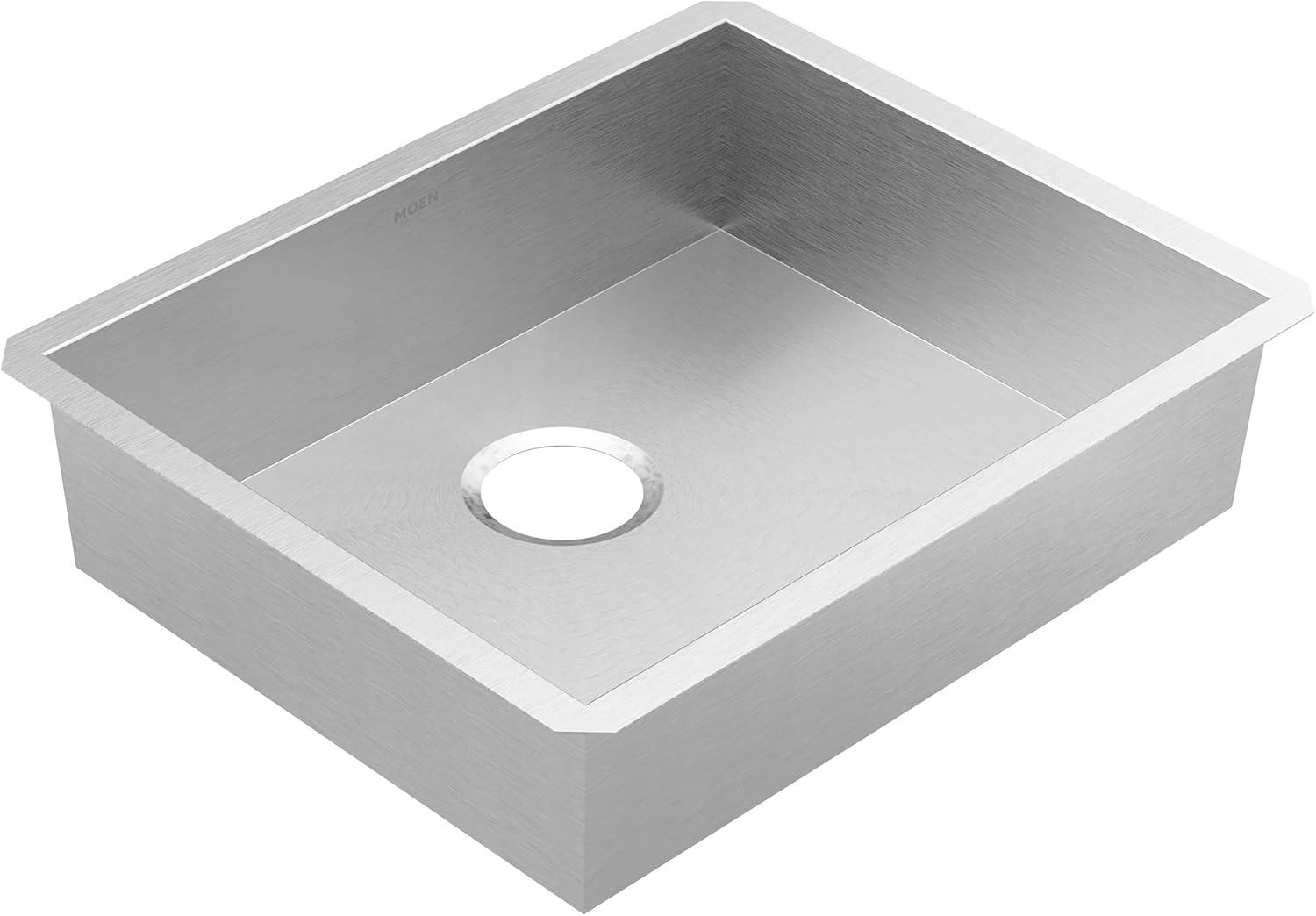image:imageMoen Prep 18Gauge Stainless Steel Undermount 165 x 18 Single Bowl Kitchen or Bar Sink GS18463Stainless