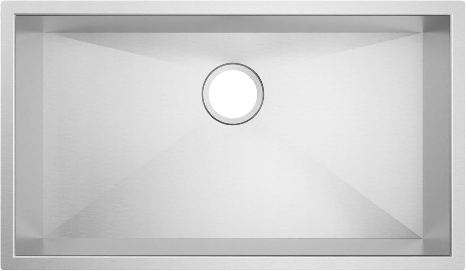 image:imageMoen Prep 18Gauge Stainless Steel Undermount 31 x 18 Single Bowl Modern Kitchen Sink GS181210B