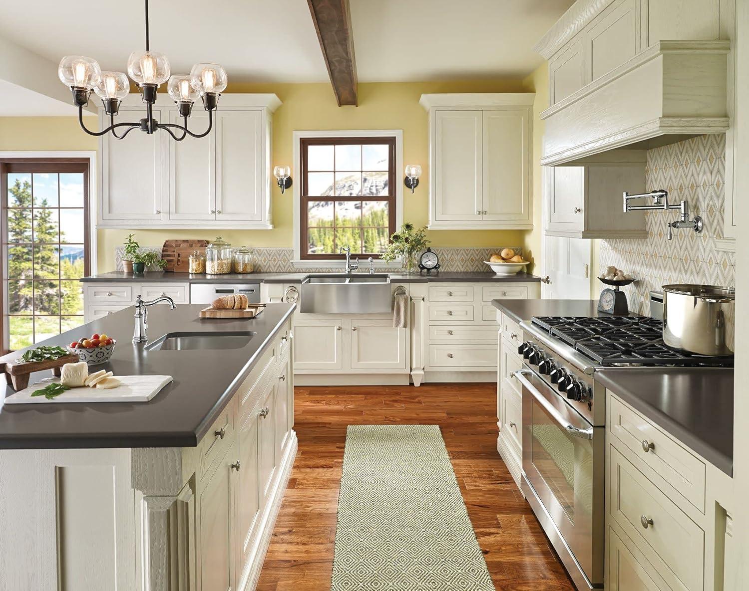 image:imageMoen Prep 18Gauge Stainless Steel Undermount Farmhouse Apron Front 30 x 21 Double Bowl Kitchen Sink G18220