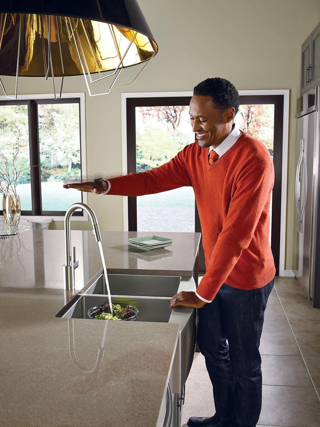 image:imageMoen Prep 18Gauge Stainless Steel Undermount Farmhouse Apron Front 30 x 21 Double Bowl Kitchen Sink G18220